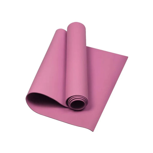 High-Density Non-Slip Yoga Mat - 1/5" Thick Anti-Tear Exercise Mat with Carrying Strap for Fitness, Pilates, Stretching, and Home Workouts